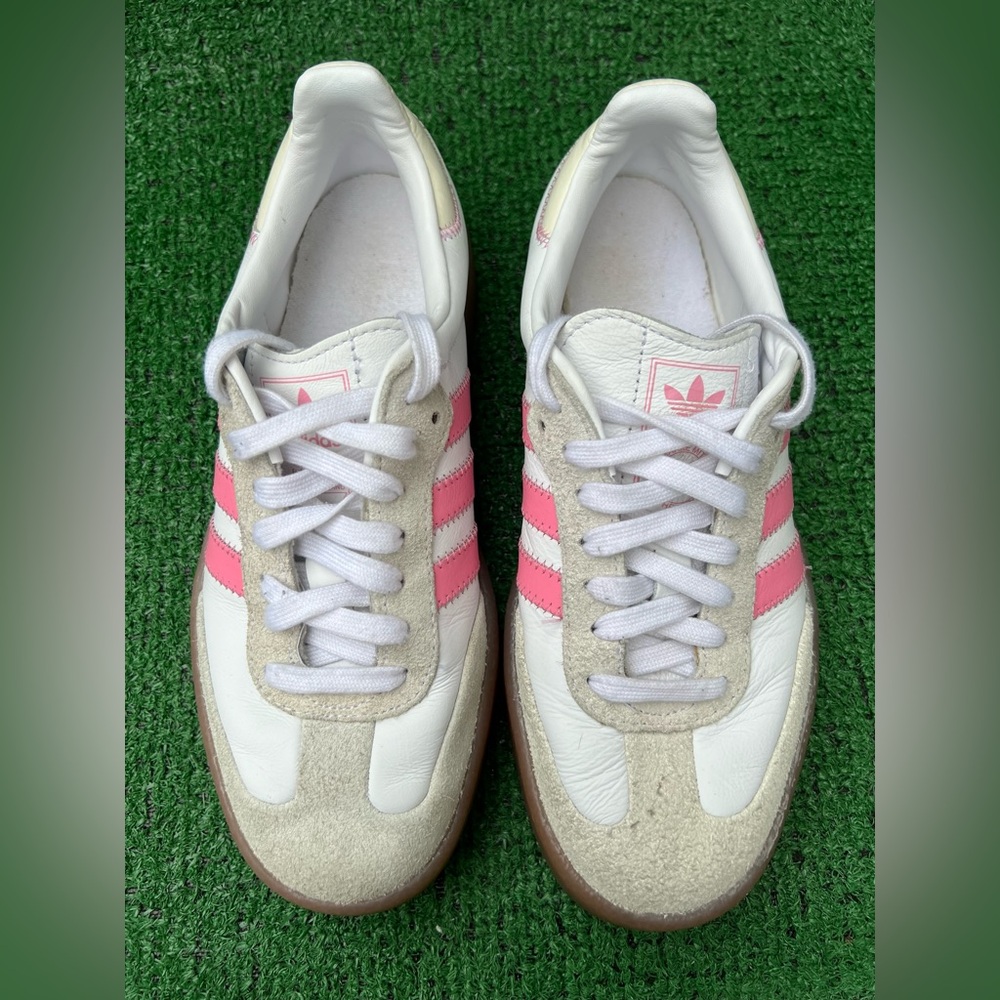 adidas Sambae Cloud White Bliss Pink IE9109 Women’s Size 7 Used no box - Picture 15 of 16